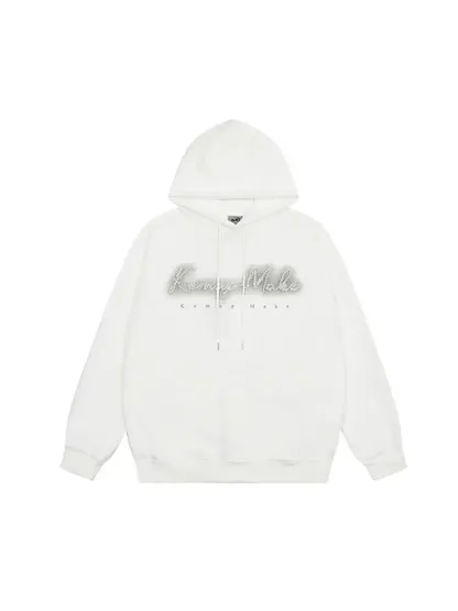 Women Beaded Letter Oversize Hoodie