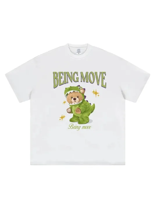 Bear Being Move Kids Funny T-shirt