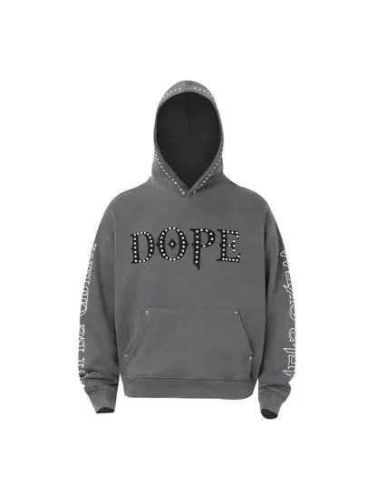 Women's Riveted Letter Hoodie