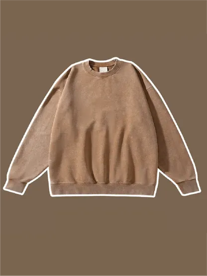 450g Washed Vintage Cotton Sweatshirts