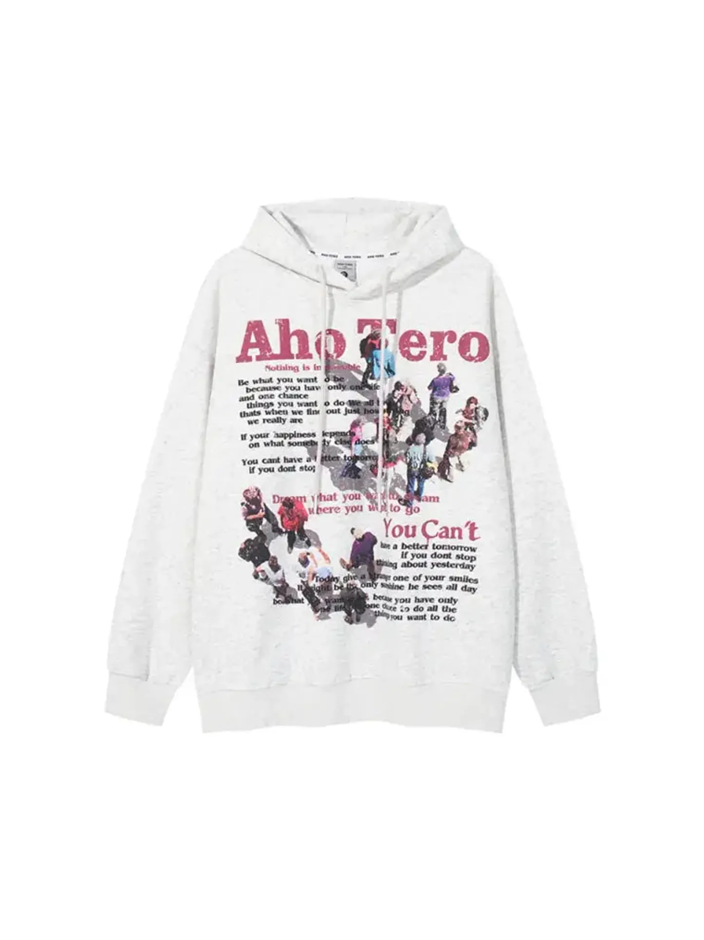 Women Y2K Vintage Print Hoodie