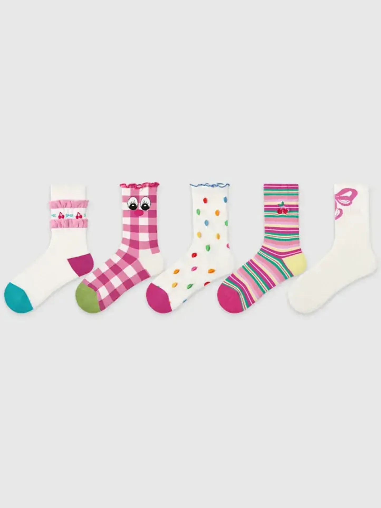 5 PCS Colorful Cartoon Socks