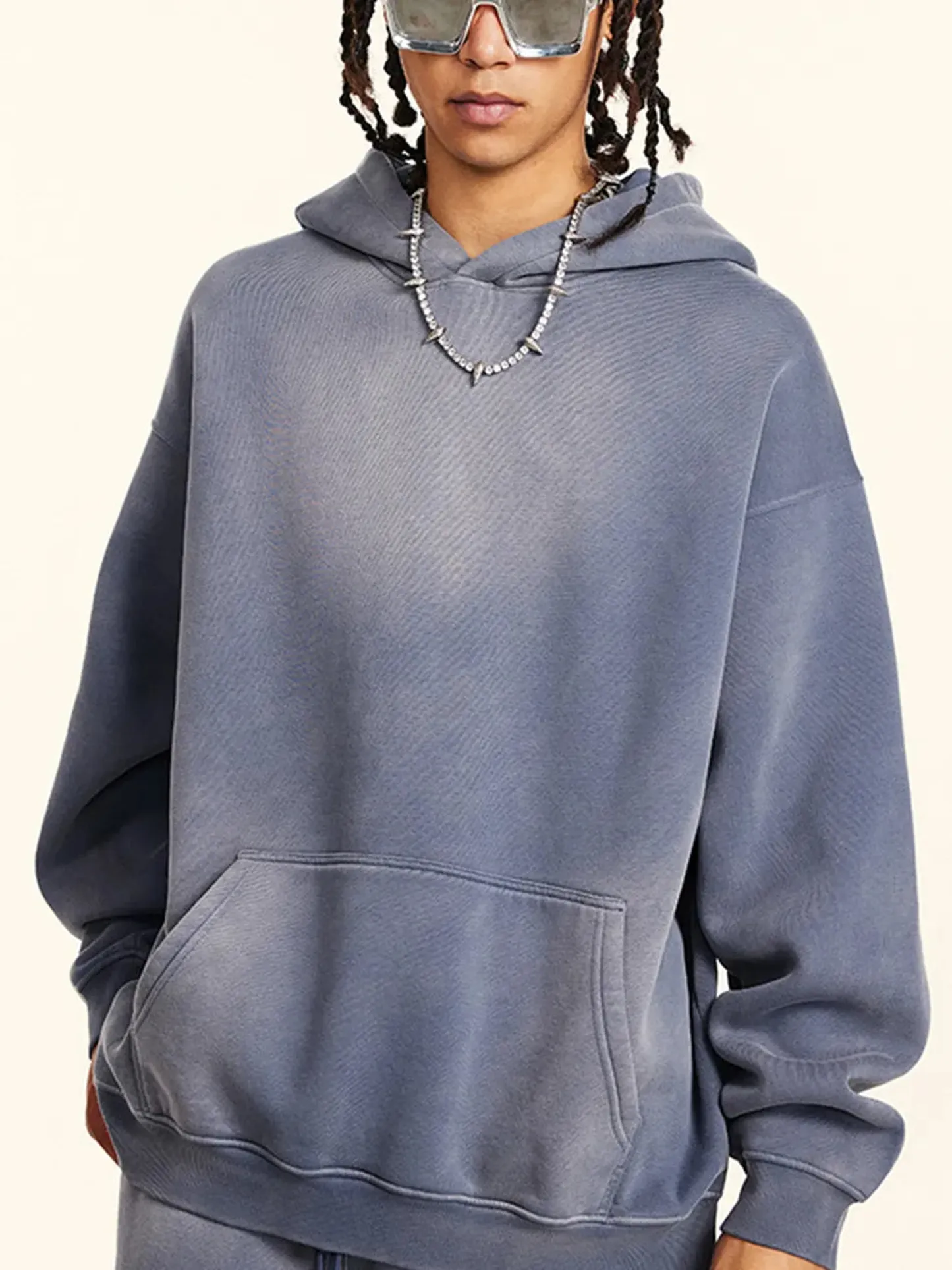 Vintage Fleece Loose Hoodie