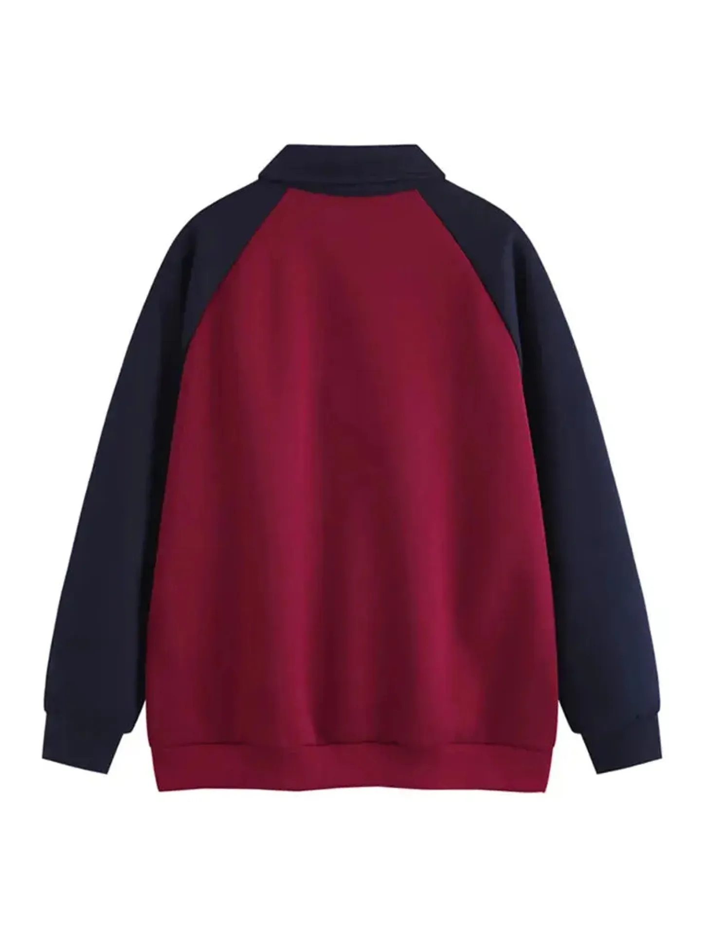 Half-zip Polo Sweatshirt with Rotator Sleeves