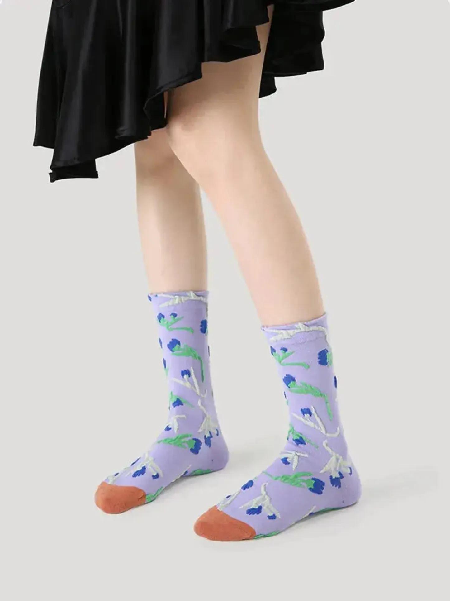 5 PCS Forest Mid-tube Socks