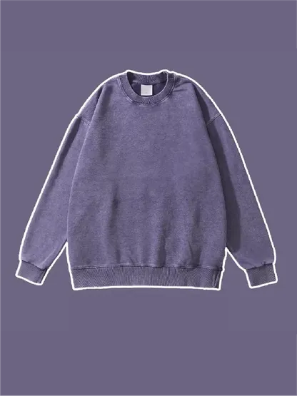 450g Washed Vintage Cotton Sweatshirts