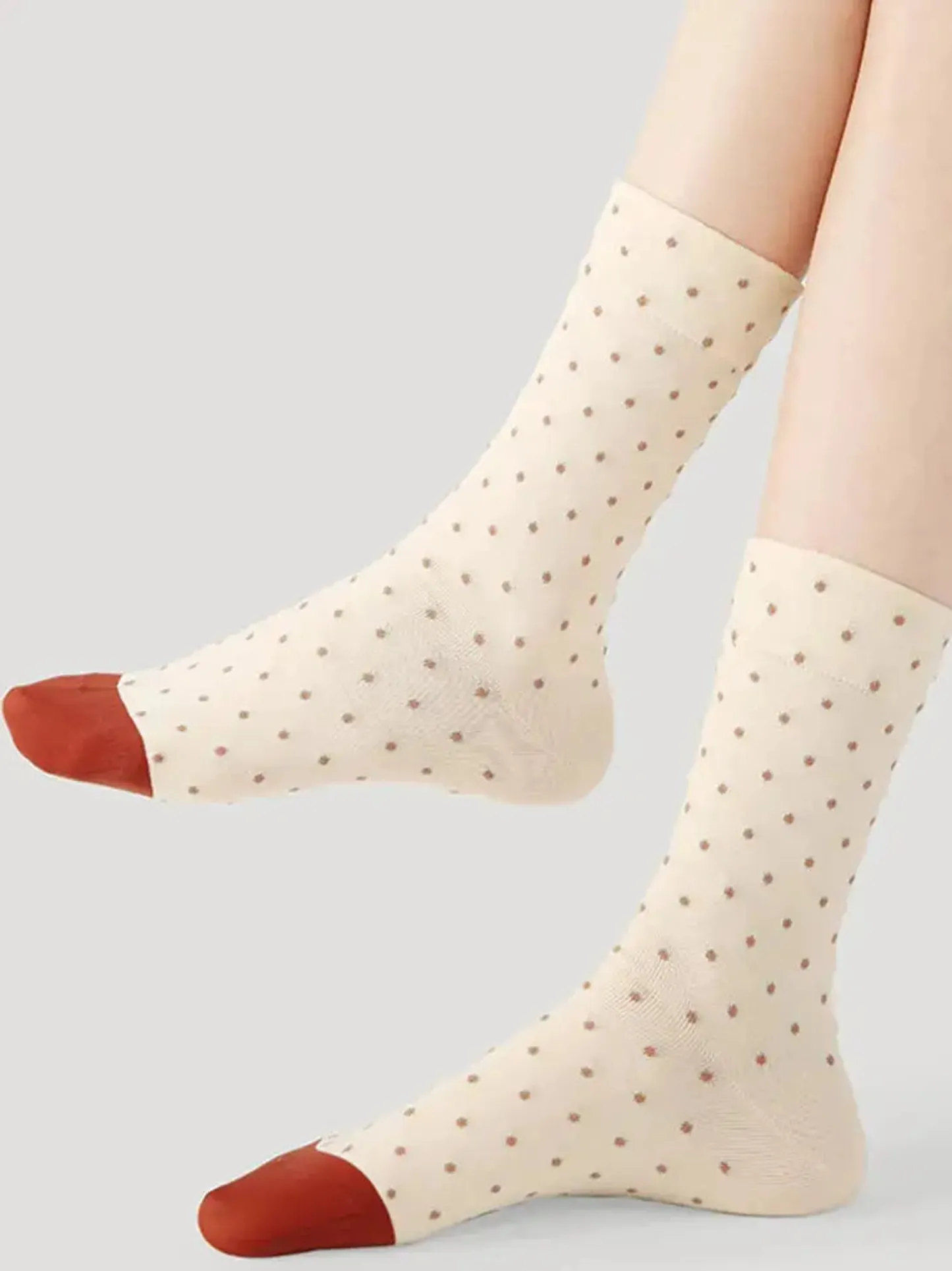 5PCS Colored Dotted Strip Socks