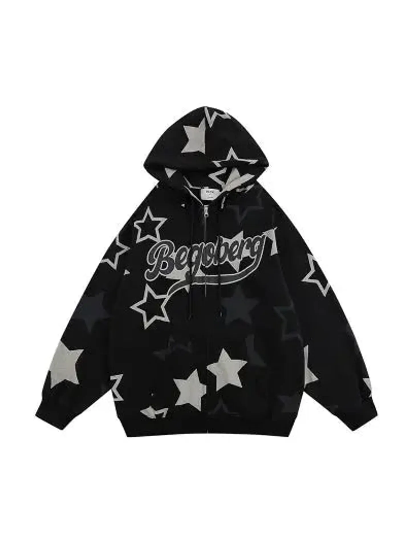 Vintage Star Graphic Zip-up Hoodie