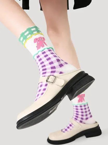 5 PCS Colorful Cartoon Socks