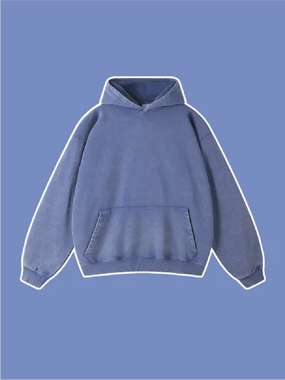 Washed Vintage Drop Shoulder Hoodie