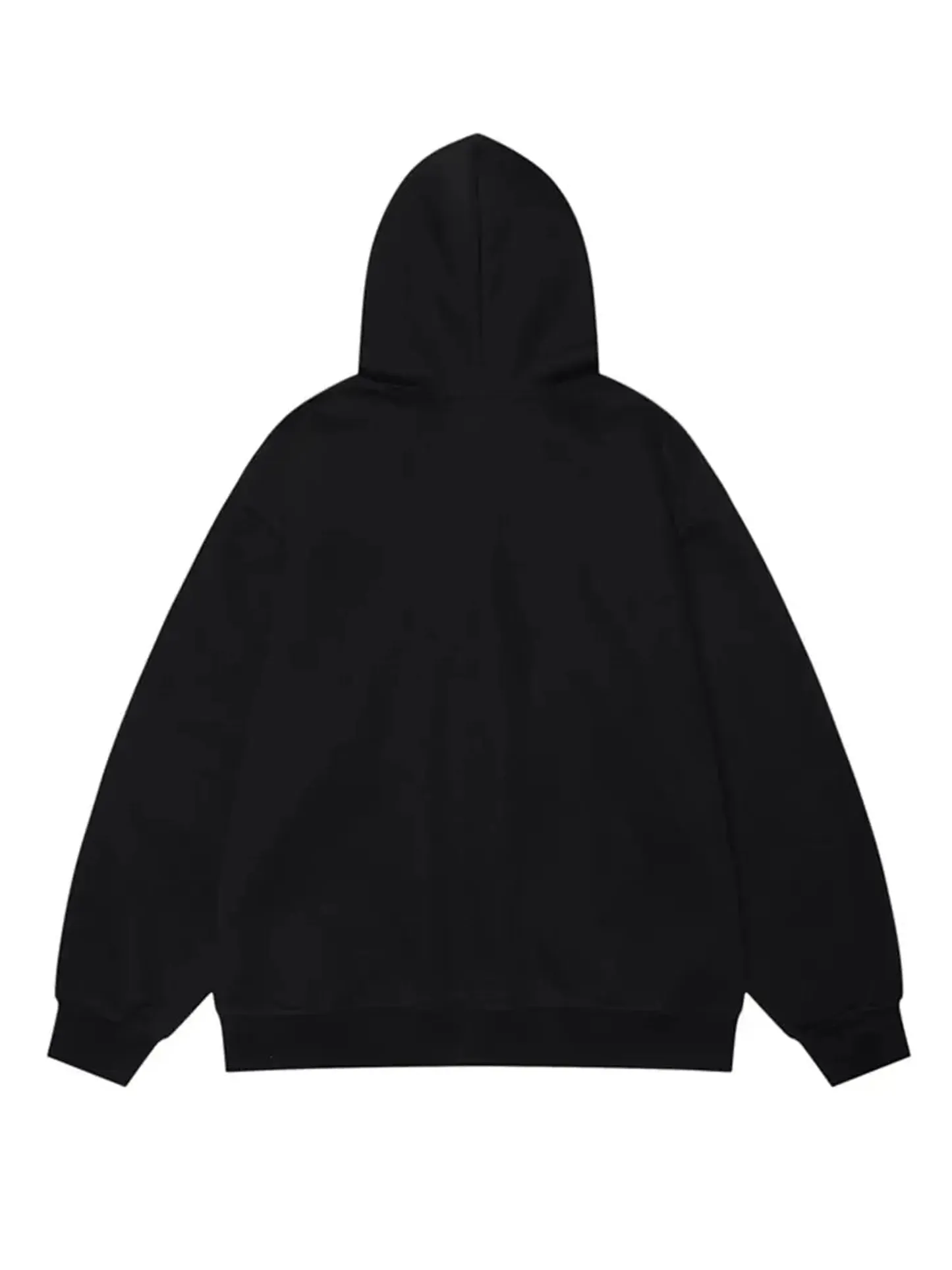 Blurred Portrait Pattern Printed Hoodie