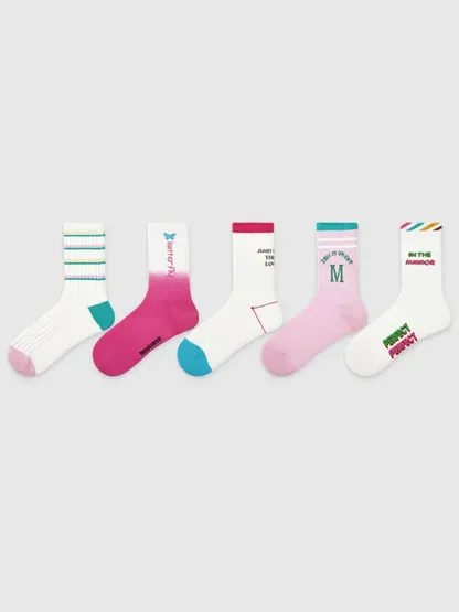 5 PCS 3D Colored Puppy Socks