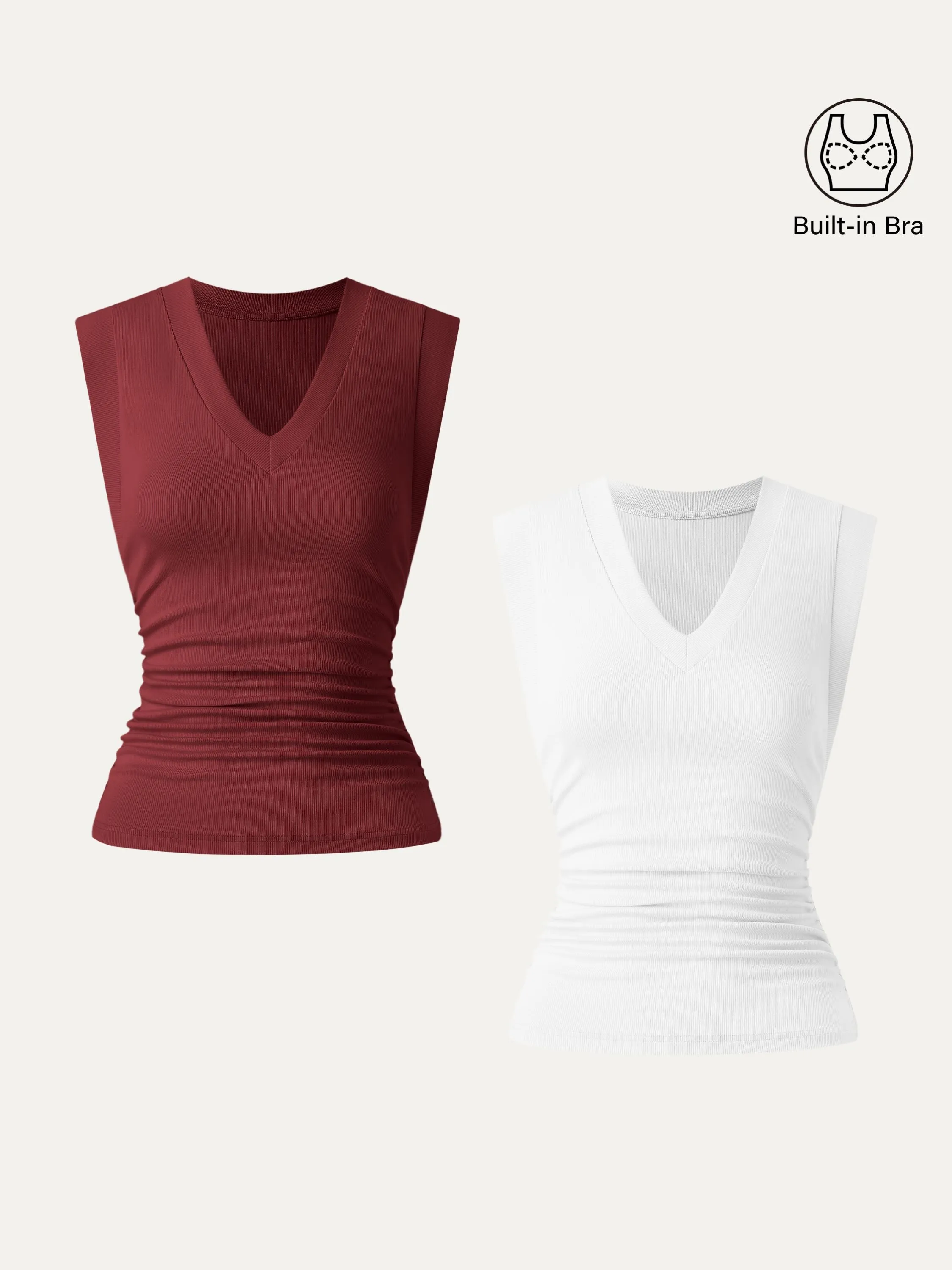 White/Retro Red