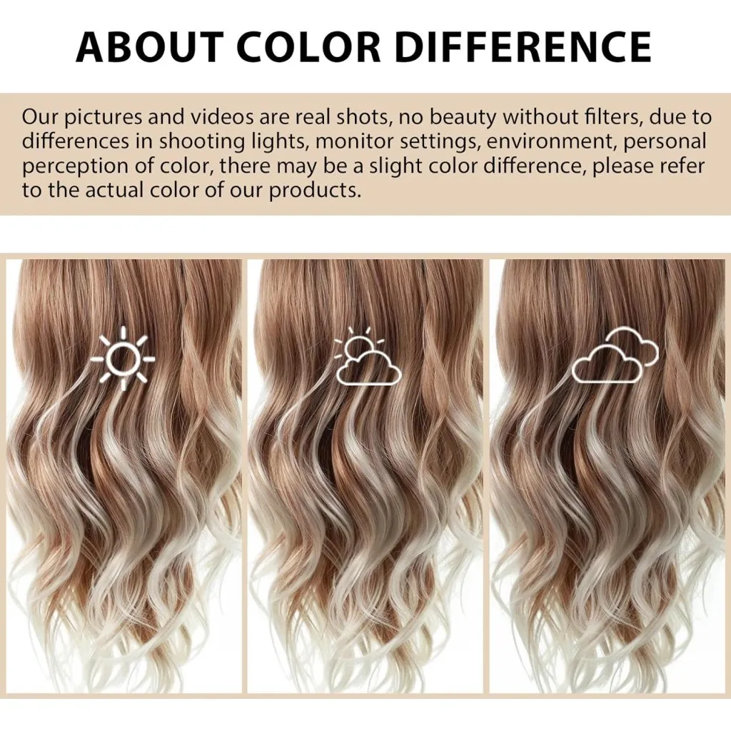 Ombre rose blonde to white