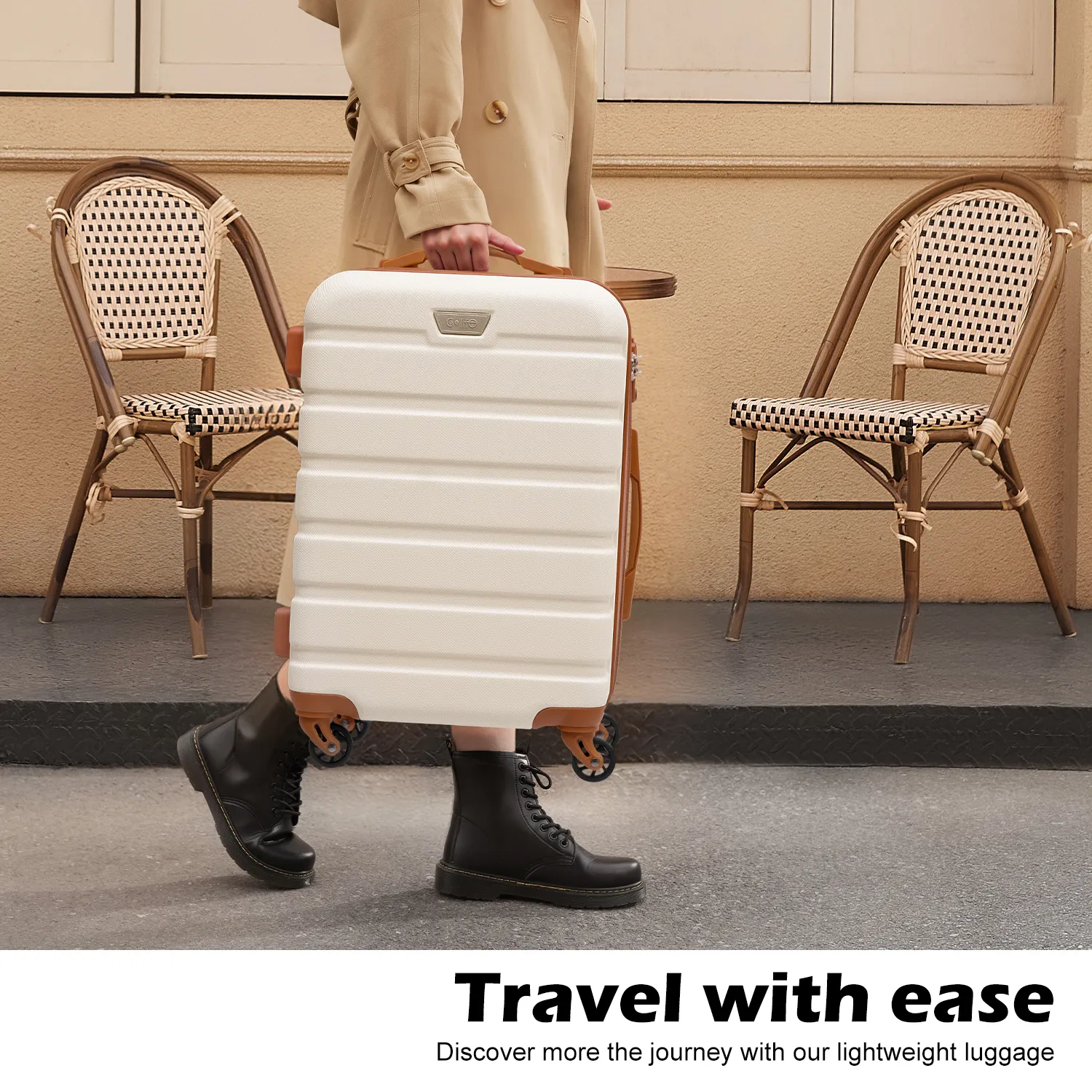 COOLIFE Luggage 3 Piece Set Suitcase Spinner Hardshell Light TSA