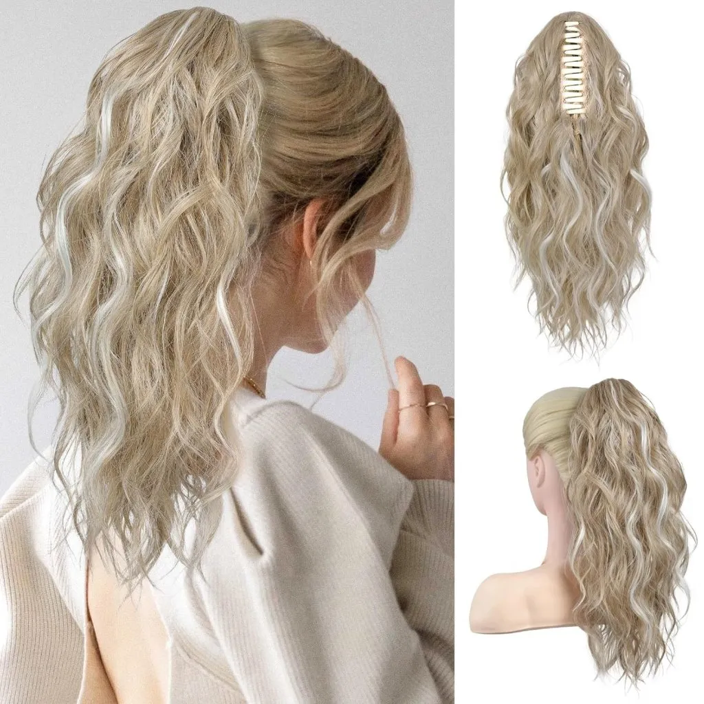 Light Blonde with White Blonde Highlights