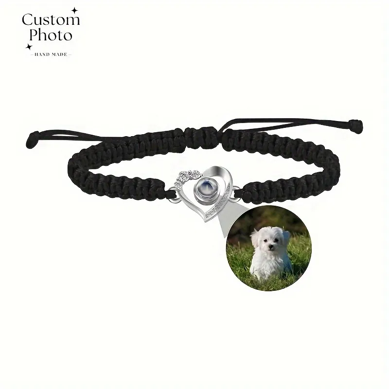 Black Rope +Silver Heart