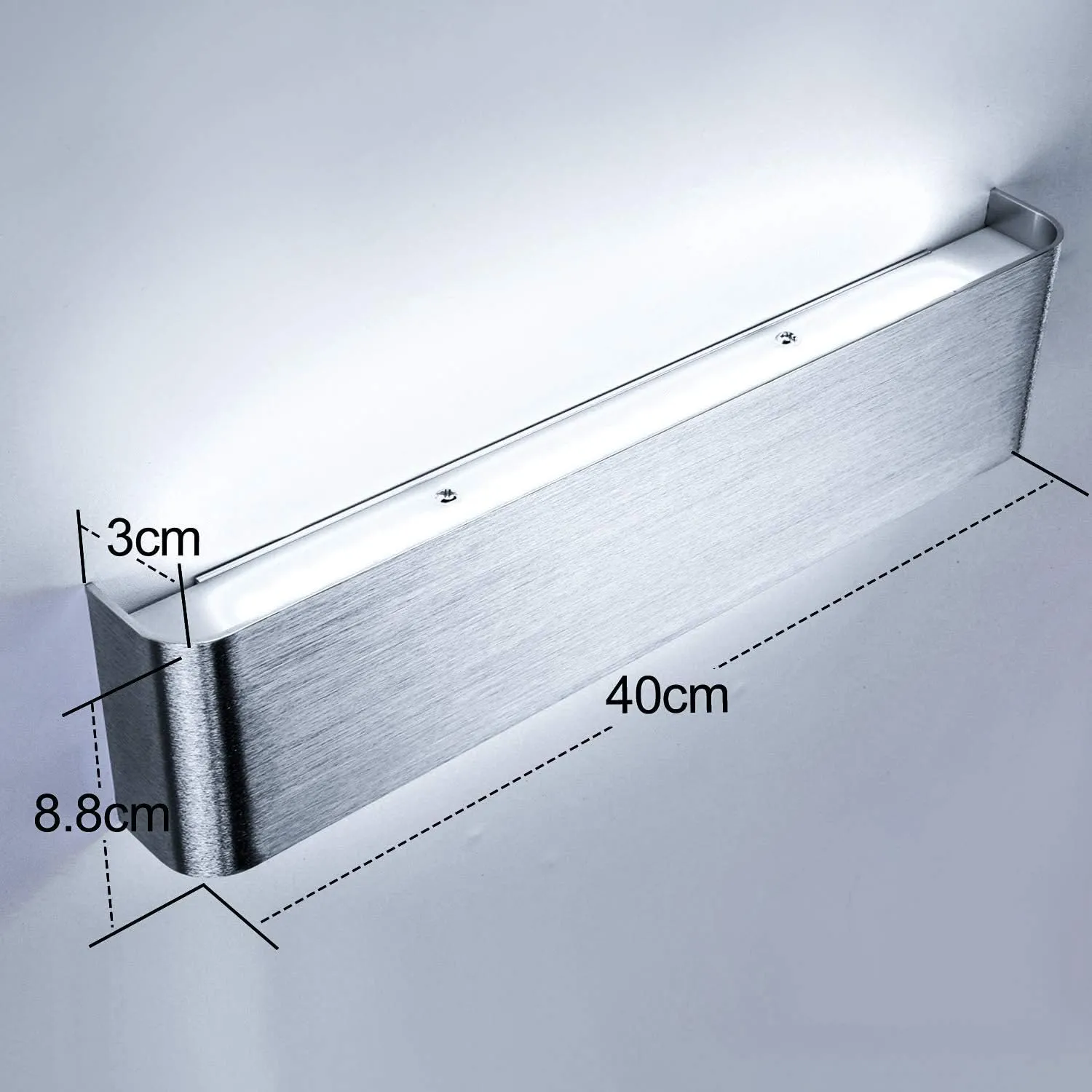 40cm-silbrig- Kaltweiß