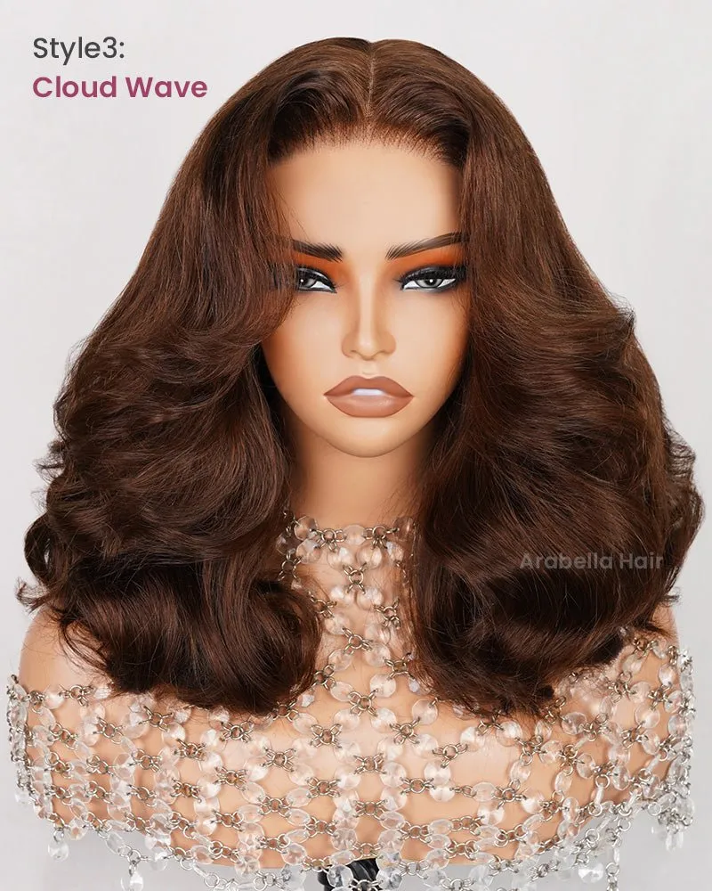 style3:Cloud Wave-Dark Brown