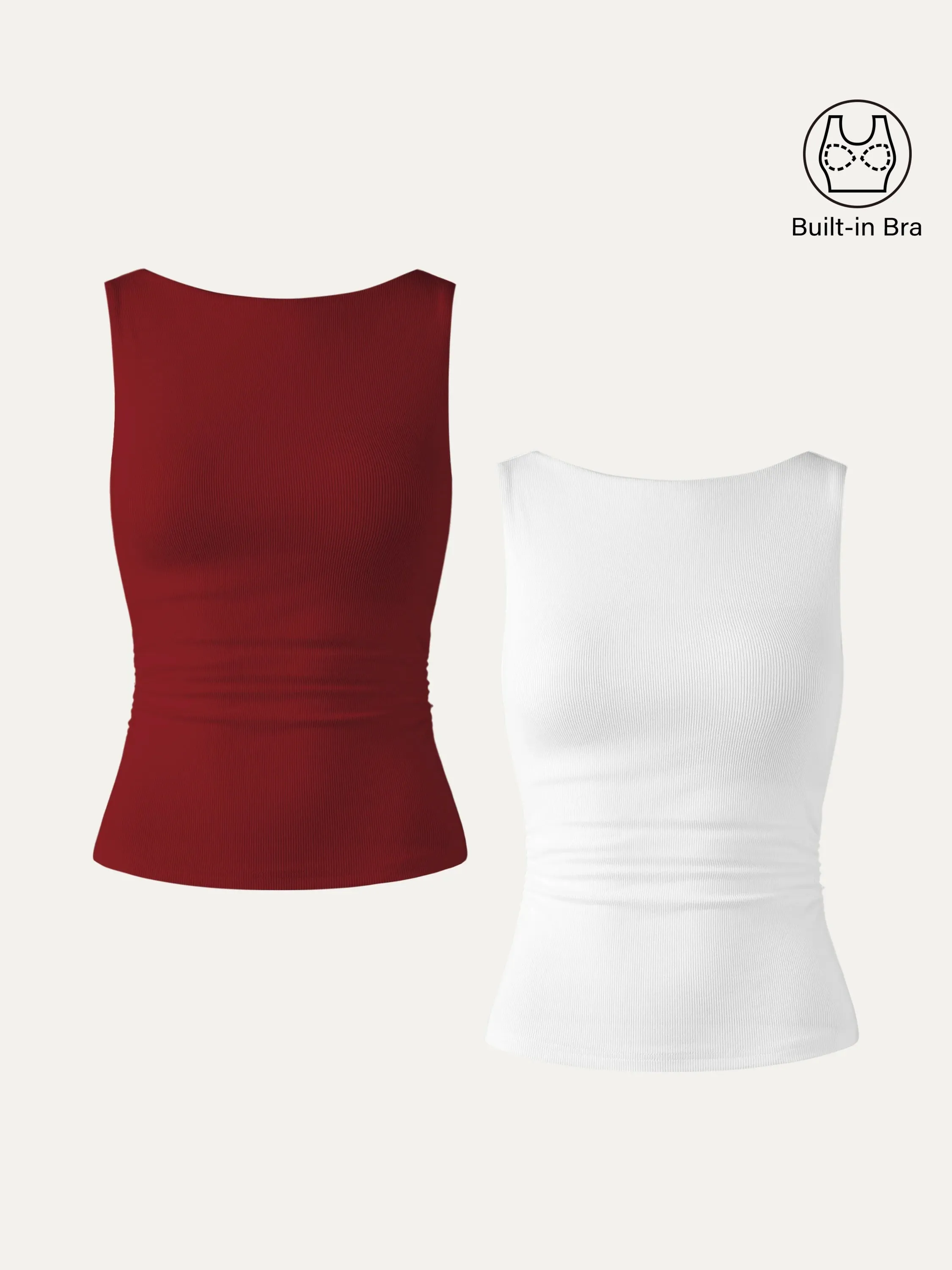 White/Retro Red