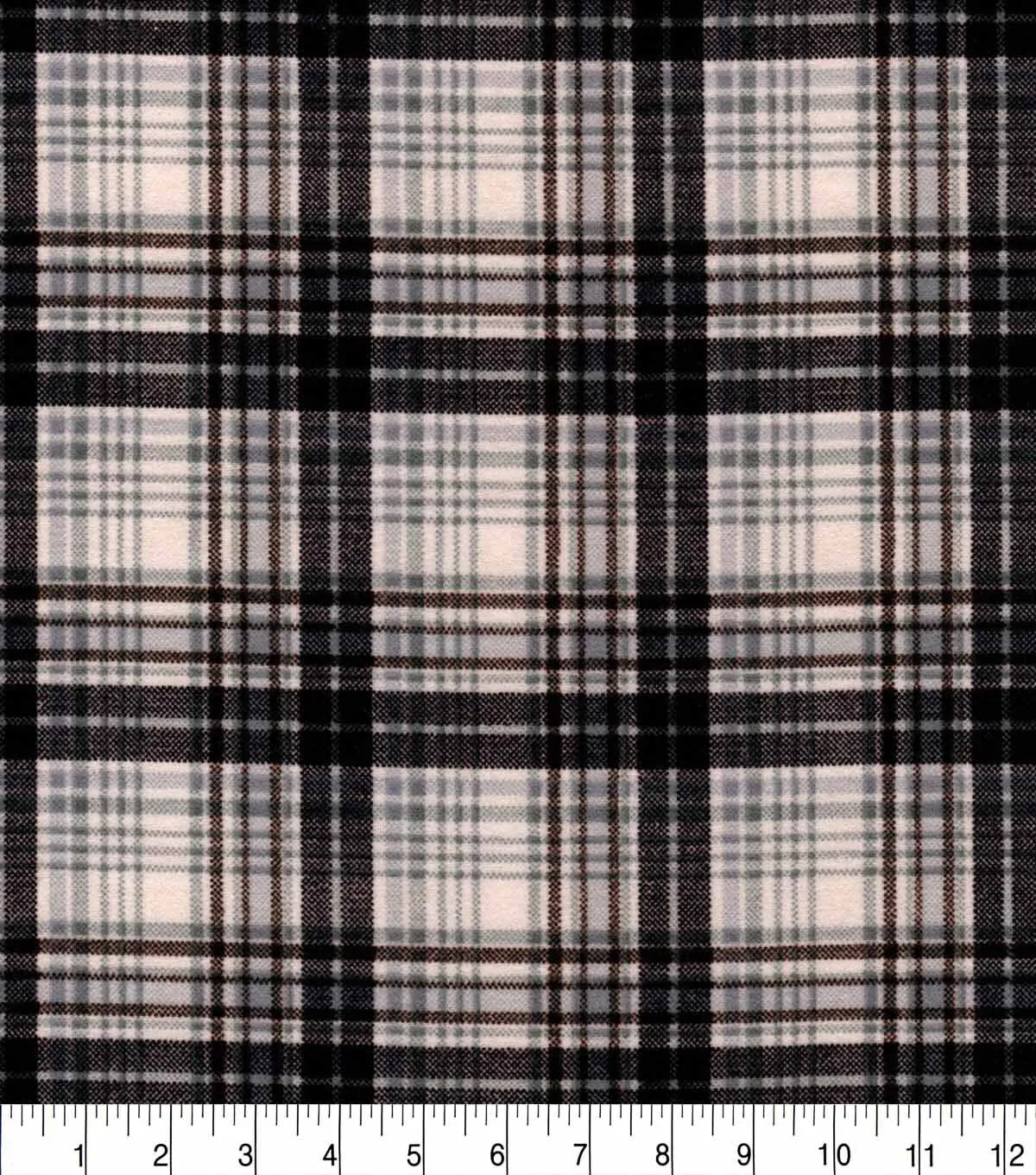 Small Gray Black Plaid